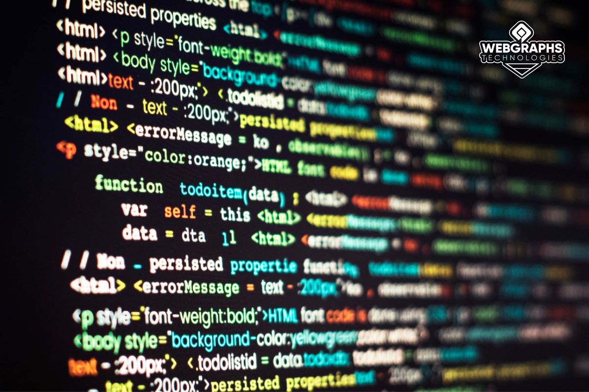 Code on a laptop screen