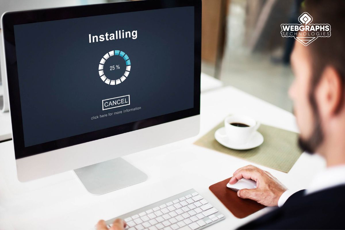 Software installing on a desktop computer